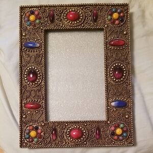 Olivia & Gracie Faux Jeweled  Photo Picture Frame